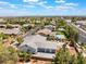 Beautiful aerial view of home with pool, covered patio, RV parking and meticulously landscaped yard at 8125 Soledad Canyon St, Las Vegas, NV 89131