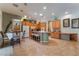 Charming kitchen features a breakfast bar, recessed lighting, and tile flooring at 8125 Soledad Canyon St, Las Vegas, NV 89131