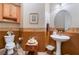 Bathroom with pedestal sink and decorative accents at 8125 Soledad Canyon St, Las Vegas, NV 89131