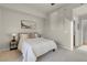 Neutral bedroom with carpet, side tables, and a queen bed at 8255 One Las Vegas Blvd # 504, Las Vegas, NV 89123