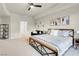Spacious bedroom with modern decor, featuring a cozy seating area and a comfortable bed at 8255 One Las Vegas Blvd # 504, Las Vegas, NV 89123