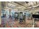 Well-equipped gym featuring state-of-the-art exercise machines and colorful carpeting for a modern fitness experience at 8255 One Las Vegas Blvd # 504, Las Vegas, NV 89123