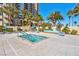 Modern hot tub and cozy lounge area, ideal for outdoor relaxation and socializing at 8255 One Las Vegas Blvd # 504, Las Vegas, NV 89123