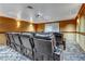 Enjoy movies in this amazing theater room with comfortable leather seating and projector at 8255 One Las Vegas Blvd # 504, Las Vegas, NV 89123