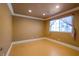 Bedroom featuring recessed lighting, light-colored walls, a window with decorative curtains, and light-colored wood floors at 9923 Sierra Canyon Way, Las Vegas, NV 89147