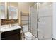 Contemporary bathroom with glass shower and modern fixtures at 12168 Dorada Coast Ave, Las Vegas, NV 89138