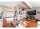 Spacious living room with hardwood floors, stylish decor, and lots of natural light at 147 Cervantes St, Las Vegas, NV 89101