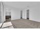 Bright bedroom features neutral paint, recessed lighting, and access to an en-suite bathroom at 2536 Vandra St, Las Vegas, NV 89138