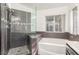 Beautiful bathroom featuring a shower and a soaking tub, creating a spa-like retreat at 286 Fairmeadow St, Henderson, NV 89012