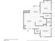 Detailed floorplan for the property including the living room, primary bedroom, kitchen, and bathrooms at 3150 Soft Breezes Dr # 1037, Las Vegas, NV 89128