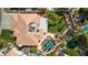 Aerial view of a home with private pool and backyard oasis at 3633 Fox Heather Dr, Las Vegas, NV 89129