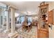 Dining area with elegant pillars and natural light at 364 Clark Dr, Henderson, NV 89074