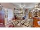 Spacious main bedroom boasting ample room, ceiling fan, and wood floors at 364 Clark Dr, Henderson, NV 89074