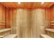 Relaxing Sauna with cedar wood paneling and built-in bench seating at 3722 S Las Vegas Blvd # 1111, Las Vegas, NV 89113