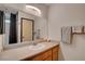 Cozy bathroom featuring a vanity with ample counter space and modern fixtures at 5220 Shasta Daisy St, North Las Vegas, NV 89031