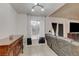Cozy living room with natural light and backyard access at 5220 Shasta Daisy St, North Las Vegas, NV 89031