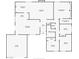 Detailed floor plan showing the layout and dimensions of the house at 5274 Somerset Dr, Las Vegas, NV 89120