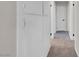 Neutral hallway with carpet and linen closet at 6181 Cedarwood Ave, Las Vegas, NV 89103