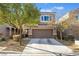 Charming two-story home with a well-maintained front yard and attached two-car garage at 6837 Dragonfly Rock St, Las Vegas, NV 89148
