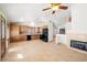 Modern kitchen with black appliances and ample counter space at 688 Arrowhead Canyon Dr, Henderson, NV 89002