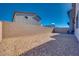 The home has a private, low maintenance backyard with rock landscaping and a block wall at 9756 Rock Cliff St, Las Vegas, NV 89141