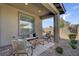 Relaxing outdoor patio with comfortable seating, ideal for enjoying the outdoors at 9903 Spinel Pl, Las Vegas, NV 89143