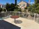 Balcony with railing features space for outdoor dining with great views at , Las Vegas, NV 89117