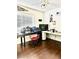 Bedroom with a ceiling fan, wood floors, and great natural light at , Las Vegas, NV 89117