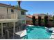 Inviting backyard pool with a spa and patio area, perfect for relaxation at , Las Vegas, NV 89117
