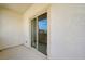 A sliding glass patio door with views of the community at 10512 Mann St, Las Vegas, NV 89141