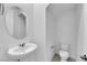 Bathroom featuring modern fixtures and a sleek design at 11407 Ethereal Landing Ave, Las Vegas, NV 89138