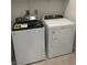 Laundry area with white washer and dryer at 11407 Ethereal Landing Ave, Las Vegas, NV 89138