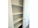A shelved linen closet provides efficient storage in the bathroom at 11423 Ethereal Landing Ave, Las Vegas, NV 89138
