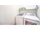 Laundry room features new washer and dryer at 12536 Blissful Sky St, Las Vegas, NV 89138