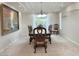 Formal dining room featuring a wooden table, ornate chairs, and recessed lighting at 2451 Tour Edition Dr, Henderson, NV 89074