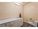 Bathroom with sleek vanity, stylish fixtures, and tiled floor at 2809 Mason Ave, Las Vegas, NV 89102