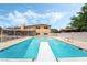 Large swimming pool with diving board and spacious patio, perfect for entertaining at 2809 Mason Ave, Las Vegas, NV 89102