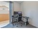 Bright office space with modern desk setup and balcony access at 2964 Gunnery Forge St, Las Vegas, NV 89156