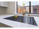 Close up of a kitchen sink and counter featuring stainless steel sink and gold faucet at 3260 Longford Way, Las Vegas, NV 89121