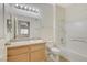 Bright bathroom with a combination shower and tub at 3318 N Decatur Blvd # 1061, Las Vegas, NV 89130
