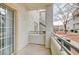 Apartment patio overlooking the community exterior and stairs at 3318 N Decatur Blvd # 1061, Las Vegas, NV 89130