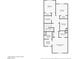 Floorplan featuring bedrooms, bathrooms, laundry, and closets on the second floor at 3518 Herodain Ave, Las Vegas, NV 89106