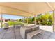 Covered picnic area with concrete tables and benches in a community green space at 3518 Herodain Ave, Las Vegas, NV 89106