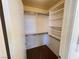 Walk-in closet with shelving and a hanging rod at 7748 Catalina Harbor St, Las Vegas, NV 89131