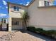 Welcoming home entrance featuring desert landscaping at 7748 Catalina Harbor St, Las Vegas, NV 89131