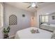 Serene bedroom showcases soft colors, a comfortable bed, and a mirrored closet at 8247 Oasis Bloom St, North Las Vegas, NV 89085