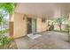 View of a cozy covered patio that opens to a landscaped backyard at 8247 Oasis Bloom St, North Las Vegas, NV 89085