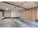 Spacious garage with built-in cabinets offers ample storage and workspace, blending functionality with convenience at 8613 Linderwood Dr, Las Vegas, NV 89134