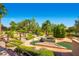 Fun mini-golf course with lush landscaping and winding paths for Gathering entertainment at 8613 Linderwood Dr, Las Vegas, NV 89134