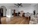 Spacious living room with lots of light and wood laminate flooring at 9065 W Torino Ave, Las Vegas, NV 89148